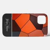 Farbige Mosaikfliesen mit Monogram! Case-Mate iPh iPhone Hülle (Rückseite (Horizontal))