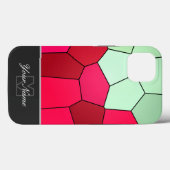 Farbige Mosaikfliesen mit Monogram! Case-Mate iPh iPhone Hülle (Rückseite (Horizontal))