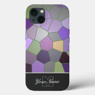 Farbige Mosaikfliesen mit Monogram! Case-Mate iPh iPhone Hülle