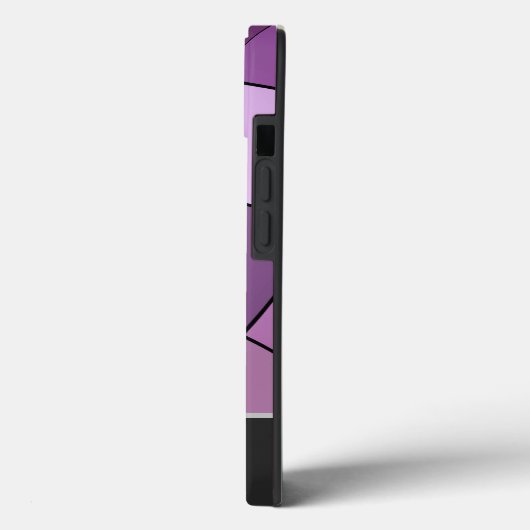 Farbige Mosaikfliesen mit Monogram! Case-Mate iPhone Hülle (Rückseite / Links)