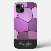 Farbige Mosaikfliesen mit Monogram! Case-Mate iPhone Hülle (Rückseite)