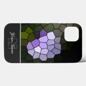 Farbige Mosaikfliesen mit Monogram! Case-Mate iPhone Hülle (Rückseite (Horizontal))