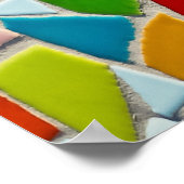 Farbige Mosaikfliesen Poster (Ecke)