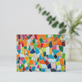 Farbige Mosaikfliesen Postkarte (Stehend Vorderseite)