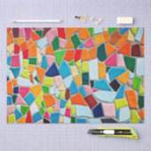 Farbige Mosaikfliesen Seidenpapier (Handwerk)