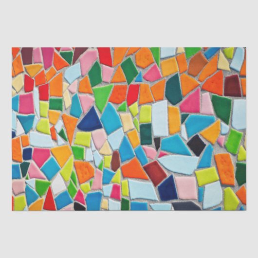 Farbige Mosaikfliesen Seidenpapier (Vorderseite)