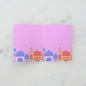 Farbige Moschee Eid Mubarak Eid Card Einladung (Innenseite)