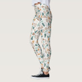 Farbige Mosiac-Tile-Print Leggings (Links)