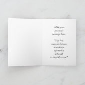 Farbige motivierend, anpassbare Karte (Innenseite)
