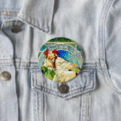 Farbige Mucha Prinzessin Hyacinth Button (Beispiel)