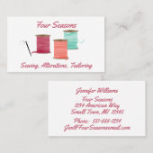 Farbige Multifunktionsleisten-Spools Nähen der Vis Visitenkarte (Vorne/Hinten)