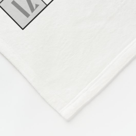 Farbige Multiplikationstabelle Fleecedecke (Ecke)