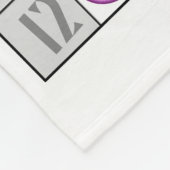 Farbige Multiplikationstabelle Fleecedecke (Ecke)