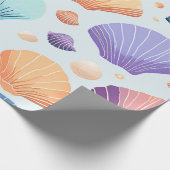Farbige Muschel Geschenkpapier (Ecke)