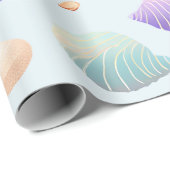 Farbige Muschel Geschenkpapier (Rolleneckpunkt)
