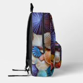 Farbige MuschelCollage Bedruckter Rucksack (Links)
