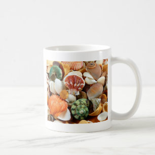 Farbige Muschelmuster Kaffeetasse