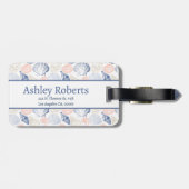 Farbige Muscheln Gepäckanhänger (Rückseite horizontal)