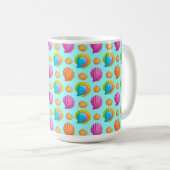 Farbige Muscheln Kaffeetasse (VorderseiteRechts)