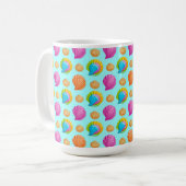 Farbige Muscheln Kaffeetasse (Vorderseite Links)