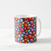 Farbige Muscheln Kaffeetasse (VorderseiteRechts)