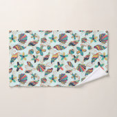 Farbige Muscheln Muster Badehandtuch Set (Handtuch)