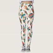 Farbige Muscheln - nahtloses Muster Leggings (Vorderseite)