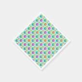 Farbige Muscheln  Serviette (Ecke)