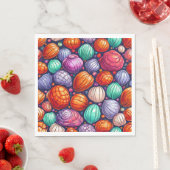 Farbige Muscheln Serviette (Beispiel)