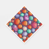 Farbige Muscheln Serviette (Ecke)