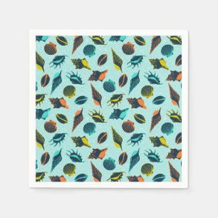 Farbige Muscheln Serviette