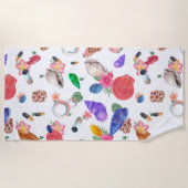 Farbige Muscheln Strandtuch (Vorderseite)