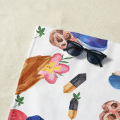 Farbige Muscheln Strandtuch (Beispiel)