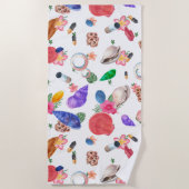 Farbige Muscheln Strandtuch (Vorderseite)