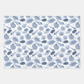 Farbige Muscheln und Algen Geschenkpapier Set (Vorderseite 3)