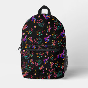 Farbige Musik Bedruckter Rucksack