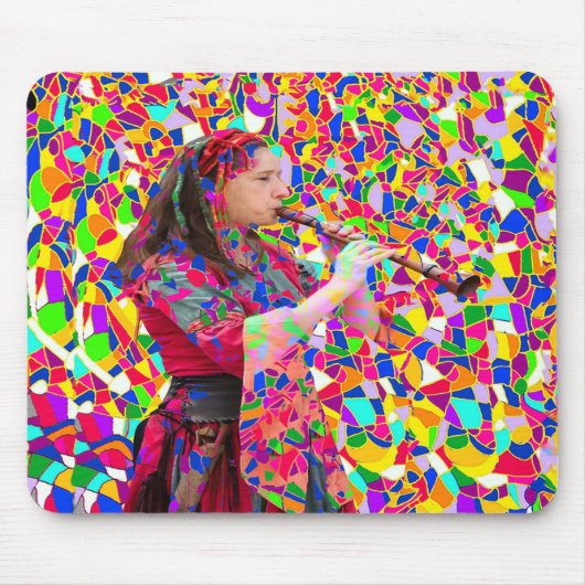Farbige Musik Mousepad (Vorne)