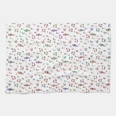 Farbige Musik Muster Geschirrtuch (Horizontal)