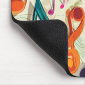 Farbige Musik Muster Mousepad (Ecke)