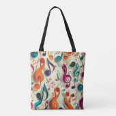 Farbige Musik Muster Tasche (Rückseite)