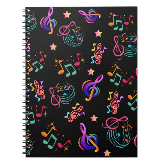 Farbige Musik Notizblock (Vorderseite)