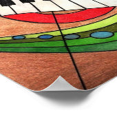 Farbige Musik Poster (Ecke)