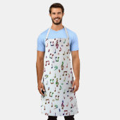 Farbige Musik Schürze (Getragen)