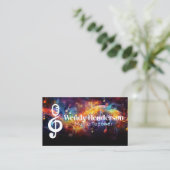 Farbige Musik | Sound-Logo Visitenkarte (Stehend Vorderseite)