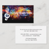 Farbige Musik | Sound-Logo Visitenkarte (Vorne/Hinten)