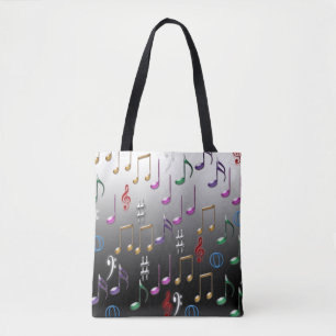 Farbige musikalische Noten Tasche