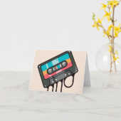Farbige Musikkassette Karte (Gelbe Blume)