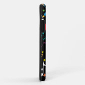 Farbige Musiknoten auf schwarz Case-Mate iPhone Hülle (Hinten/Rechts)