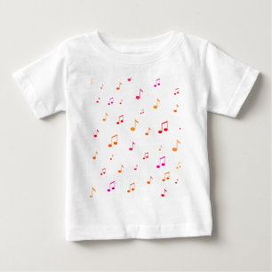 Farbige Musiknoten: Baby T-shirt