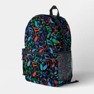Farbige Musiknoten Bedruckter Rucksack
